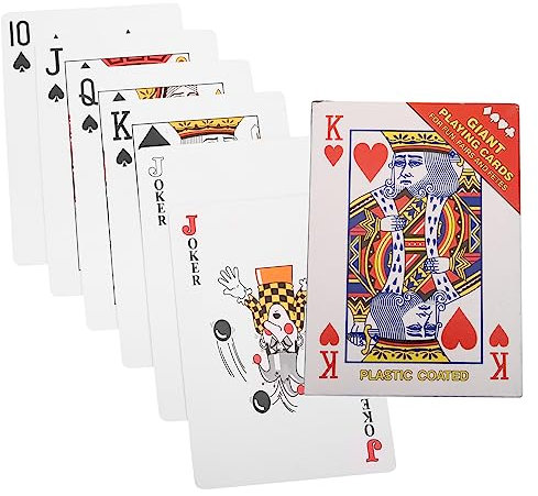Riesige Spielkarten 1 Satz aus Beschichtetem Papier für Card Tricks
