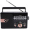 Portable AM ​​FM Radio, 4 in 1 Uhr FM SW Shortwave Full Band Radio MP3 Player Wireless BT -Lautsprecher Support SD -Karte USB -Flash -Laufwerke USB C Wiederaufladbare Radios (Black)