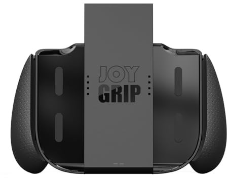 SAVAGE RAVEN by Skull & Co. JoyGrip for Nintendo Switch 2 Joy-Con Controller: Rechargeable Handheld Joystick Remote Control Holder with Interchangeable Grips - Black
