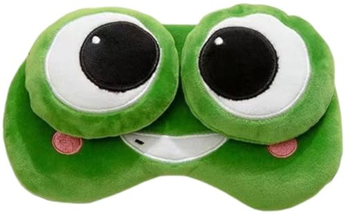 Ymxygz Verdunkelungs-schlafmasken Für Damen Und Herren, Cartoon-Frosch-Augenmaske, Atmungsaktive Verdunkelungs-EIS-schlafmaske, 3D-atemschutzmaske Für Die Mittagspause