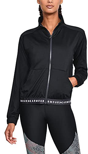Under Armour Women Heatgear Armour Full Zip, Breathable Windbreaker Jacket with Full-Length Zip, Women’s Lightweight Jacket with Loose Fit