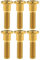 Ruifu Titan M8 Scheibenbremse Rotor Gr5 Ti Schrauben 20 22 30 33 mm für Motorrad Yamaha Suzuki (6 Stück), Gold, M8x33mm