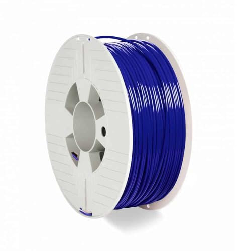Verbatim PET-G-Filament 3D-Druck, 2,85mm, 1kg, Polyethylenterephthalat-Glykol-Filament zur Materialextrusion, für 3D-Drucker und 3D-Stift, 3D-Drucker-Filament aus PET-G, blau