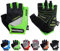 meteor Fahrradhandschuhe Herren Gel GX31 Grün Fahrradhandschuhe Damen Fahrradhandschuhe Damen Downhill Fahrradhandschuhe Kinder Fahrradhandschuhe (XXS, Grün)