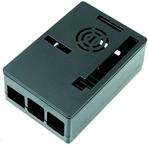 Paradisetronic.com Custodia per display Raspberry Pi B + / 2/3 e 3.5, nera