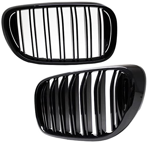 DM Autoteile Doppelsteg Kühlergrill Schwarz GLANZ Performance passt für 7er G11 G12 2014>