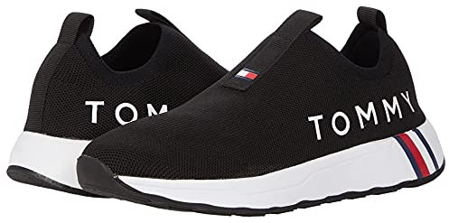 Tommy Hilfiger Tenis Aliah para mujer, Negro -, 38.5 EU