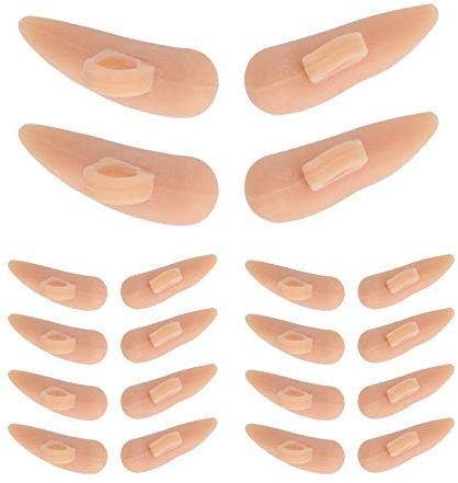 Hammer Toe Cushions 10 Pcs Single Loop Toe Support Cushions Hammer Toe Crests Pads Toe Separator for Foot Care(Skin Color)