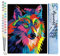 Figured'Art Peinture par Numéro Adulte Loup Pop Art - Activité Manuelle Kit de Loisir Créatif DIY Numéro d'Art Complet - 40x50cm sans châssis en bois
