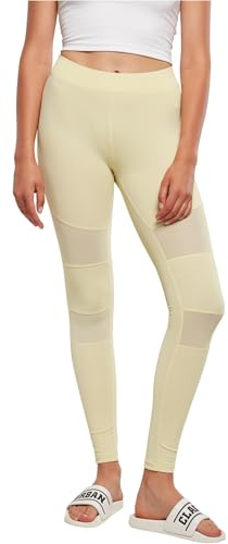Urban Classics Damen Ladies Tech Mesh Leggings Leggings, Softyellow, M