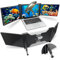 VORSPRUNG® 13 Triple Screen extender fits 11-17 Laptops, Dual 2X Monitor Display w/Sand Support & Folding Design, FHD 1080P IPS – Compatible with Windows, Notebook & Chrome Laptops
