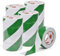 TAPEBEAR Absperrband Warnklebeband Weiß Grün Flatterband Warnband Gefahr Warnung PVC Selbstklebend Markierungs Klebeband Für Warnmakierungen Und Bodenkennzeichnungen, 50mm x 46m,16Rollen