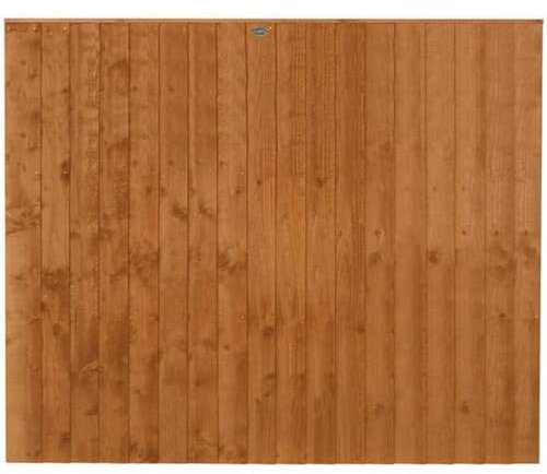 Forest Garden 6ft x 5ft (1.83m x 1.54m) Closeboard Fence Panel - Pack of 4
