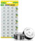 EBL Batteria a bottone LR41 – 40 batterie LR41 AG3/G3A/192/392/LR736, batterie alcaline a bottone da 1,5 V, prive di mercurio, per orologi, calcolatrici, telecomandi, giocattoli, ecc.