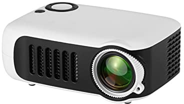 Children's Mini Tragbarer Projektor A2000 Projektor Home Portable Mini Factory Direct Supply Home Theater Projektor (Size : Yellow and Blue Contrast) (White and Gray Contrast)