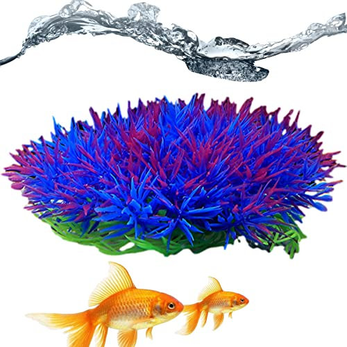 Fukamou Piante per Acquario,Piante d'acquario finte per Decorazioni di Pesci | Decorazioni di Pesci Simulati Morbidi e Naturali e Decorazioni paesaggistiche per Piscina, Acquario
