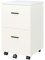 Panana Mobile File Cabinet with 2 Drawers, Wooden Small Filing Organizer Office/Home (White)