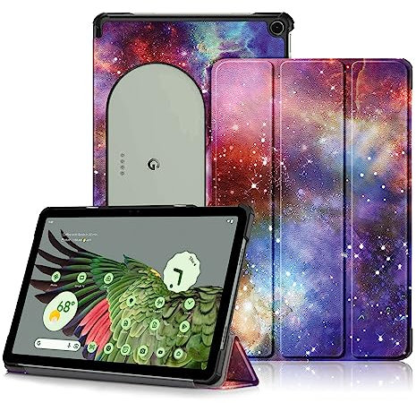 DINGGUAGUA Case for Google Pixel Tablet 11inch 2023 Release, Folio Slim Cover Lightweight Hard Shell Protective Case with Multi-Angle Stand,Galaxy