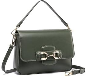 collezione alessandro Handtasche Emerald Elegance in elegantem britischen grün 25cm x 21cm x 8cm