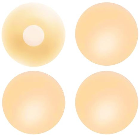 Ownkim Copricapezzoli in Silicone 1 Paio, Autoadesivi, Riutilizzabili, Ø 8 cm, Invisibili e Confortevoli per Donne,Soluzione Ideale per Abiti Scollati, Senza Spalline e Costumi da Bagno