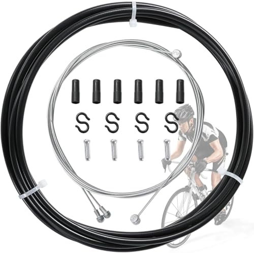 Cavo del cambio per bicicletta,Cavi per Cambio Bici e kit Alloggiamento, Cavo Universale del Cambio per Cambio Bici,Bici da Strada e Mountain Bike, Cavo del freno della bicicletta