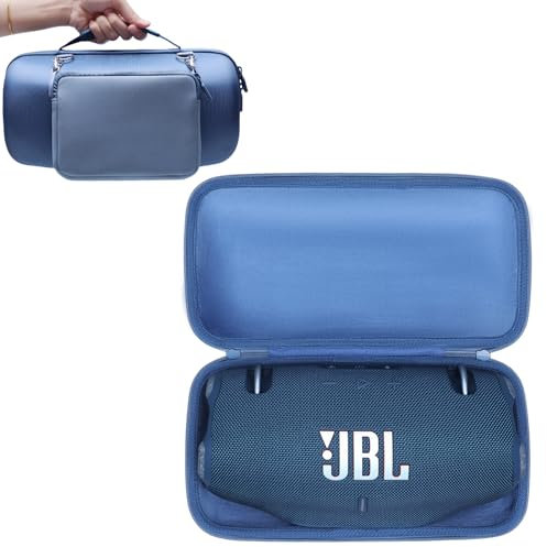 LTGEM Hard Travel Carrying Case for JBL Xtreme 4/3/2 Portable Bluetooth Speaker, Pouch for Accessories(Inside: 12 x 5.8 x 2.9), Blue