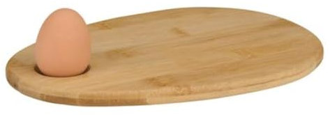Wooden Breakfast Board Egg Holder Egg Shaped Serving Tray Morning Breakfast Serving Platter Toast Cheese Food Board Plate Egg Holder for Home Kitchen