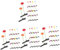 FRCOLOR 120 Pièces pince à cheveux citronnier barrette aux champignons pinces à cheveux germées pour enfants pinces cheveu hairpin accessoires pour cheveux filles pince à cheveux fille
