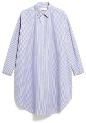 ARMEDANGELS Damen Webkleid aus Bio-Baumwolle PFILEAA Stripe Oversized Fit