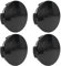 4 Stück Nabendeckel für Peugeot 208 2008 207 301 308 408 4008 508 5008 Rifter, Felgenkappen Ersetzen Auto Zubehör Das Stark,Langlebig,Stabil, Stark Felgendeckel,OD 58mm ID 55mm