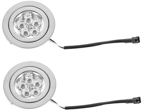 Veemoon 2piezas Luces De Campana Extractora Bombillas Led De Repuesto Para Campana Extractora De Cocina Color Frío Diseño Redondo Fáciles De Instalar Para Cocina Ventilación Electrodomésti