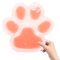 AYNKH Taba Cat's Paw Squishy, Super Big Cat's Paw Squishy Toy, reduziert Stress, Fufu Squishies, verbessert die Konzentration, Kinder, Jugendliche und Erwachsene, Geschenk (Crystal Pink)