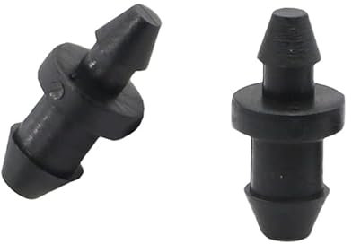 50 Pezzi da 3 mm e 4 mm for Tappi terminali for Tubi di irrigazione da Giardino, raccordi for Tubi di irrigazione, Strumenti di Chiusura for Tubi Flessibili, connettori in plastica