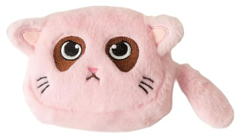 Cats Shaped Coin Purse Plush Coin Pouches Lovely Wallet with Zippers Small Change Purse for Women Portable Cosmetic Bags Cats Pouch