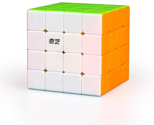 Logica Spiele - Zauberwürfel 4x4 Warrior M ohne Aufkleber - Magnetisch - Mit optimierten Eigenschaften für Speed Cubing - Für Anfänger und Experten