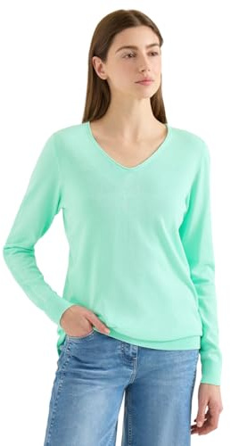 Cecil Damen Langarm Pullover mit Rippdetail