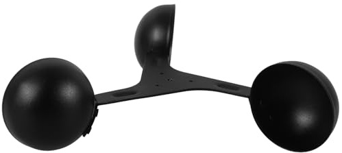 YARNOW Capteur de Vitesse Vent Anémomètre à Trois Coupelles pour Stations Météorologiques, Coque en Alliage d'Aluminium, Large Coupelle pour Mesure Précise, Résistant à L'Usure et Solide