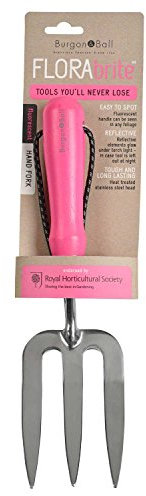 FloraBrite Pink Garden Hand Fork By Burgon & Ball