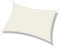 Outsunny Toldo Vela Rectángulo 3x4m Vela de Sombra para Terraza Jardín Camping Resistente al Agua Protección UV Poliéster Color Crema