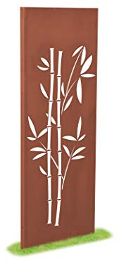 prima terra Deko- und Sichtschutzelement Edelrost Bambus H=158cm B=60cm