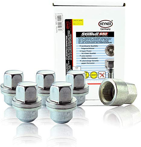 Fits Land Rover Defender 1990-2021 Heyner Germany Locking Wheel Nuts Security Spare Wheel Locks M16x1.5 EAFC/C