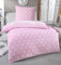 MALIKA Warme Winter Plüsch Sterne Wende-Bettwäsche Nicky-Teddy 'Cashmere Touch' Coral Fleece viele Farben & Größen, Farbe:Rosa, 3 Stück, Größe:135 x 200 cm
