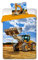 SaYes Bettwäsche mit Bagger und Bulldozer, 100% Baumwolle, 140 x 200 cm, 70 x 90 cm