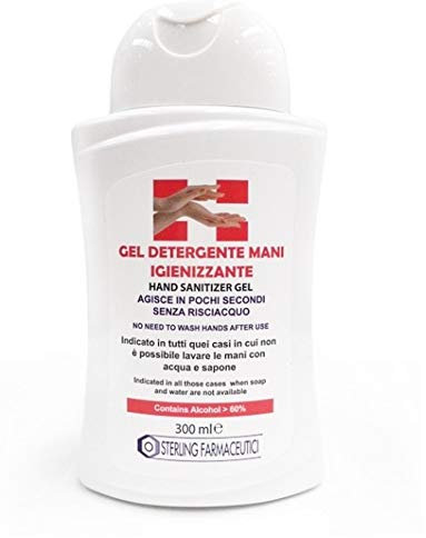 Gel Mani igienizzante 300ml - Alcool > 60% - Maxi Formato