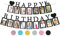 Sweet 16 Birthday Decorations Photo Banner in Black Pre-assembled - Sweet 16 Banner with 16 Photo Card Frames Party Supplies - Happy 16th Birthday decorations for girls with 16 Signs