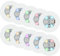 10Pcs Light Up Coasters, 6cm/2.36in Light Up Bar Drinking Coasters for Beer Wine Glass Beverage Mat Home Flashing Shots Light for Party, Wedding, Bar (Coloful)