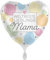 Herzballon Folienballon Muttertag, Weltbeste Lieblingsmama, Pastell, ca. 43 cm
