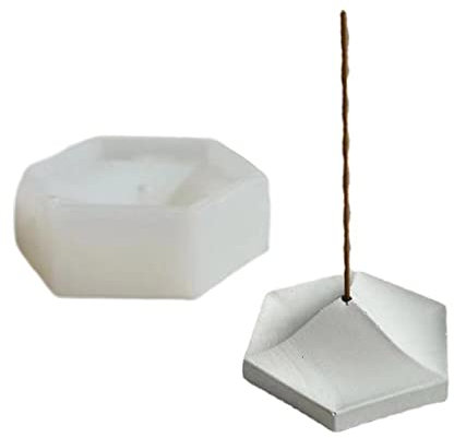 Zement-Räucherstäbchen-Einsatz, Silikonformen für DIY-Pflaster, Beton, Räucherstäbchenhalter, Form, Aschefänger, Räucherstäbchenhalter, Form