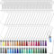 Duufin 160 Stücke Acryl Schlüsselanhänger Set mit Leder Quasten Anhänger Acryl Rechteck Rohlinge Schlüsselringe mit Kette und Biegeringe, Transparent Acryl Schlüsselbund Rohlinge Bunte Quasten Set