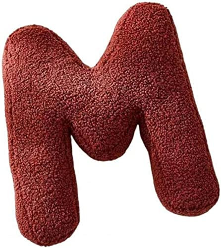 Fouriding Plüsch Buchstaben Kissen Englisch Alphabet Niedlich Wurf Kissen Zimmer Couch Dekorative Kissen für Kinderzimmer Sofa Bett Boden Auto Dekorative (M)